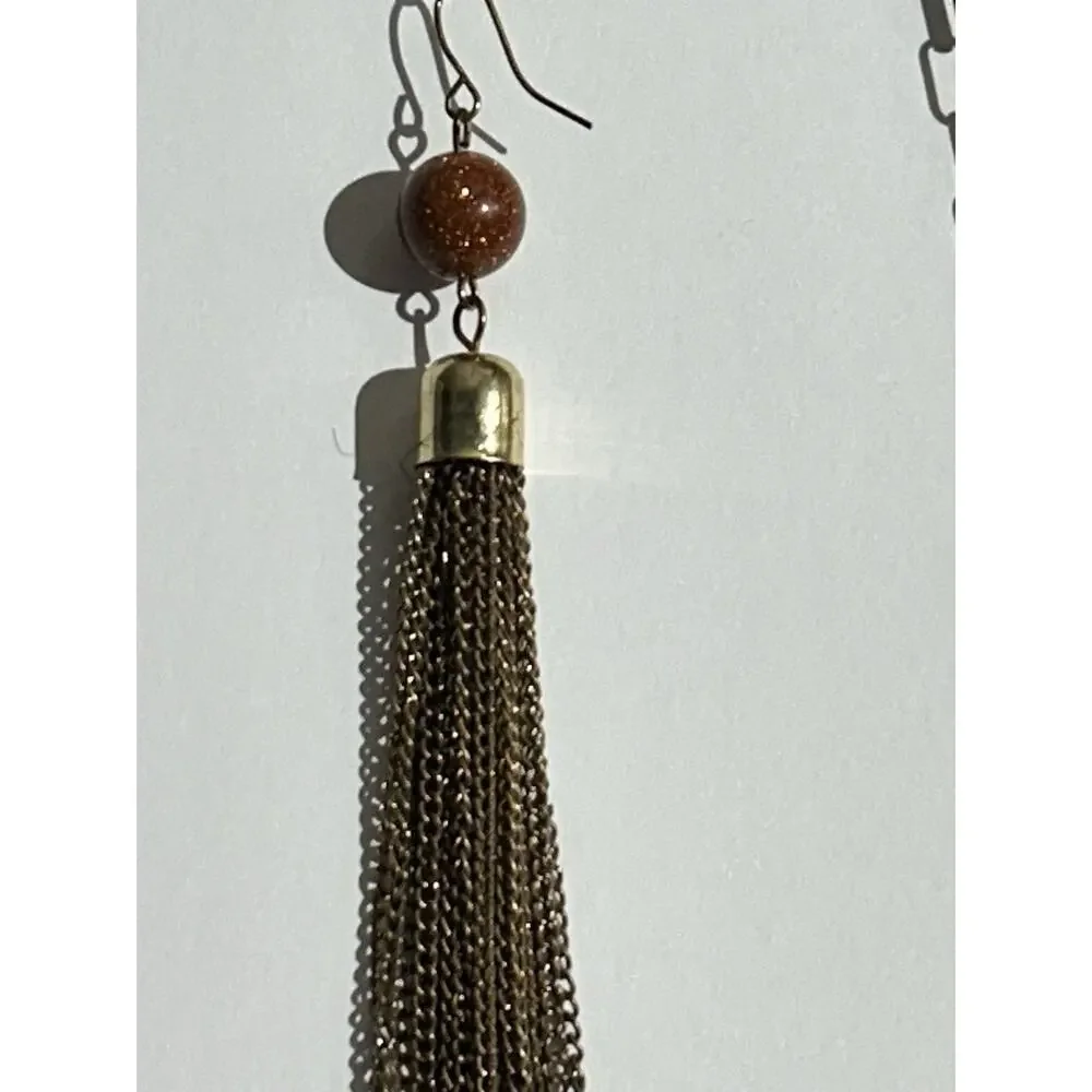 1960’s Boho Chic style Red Jasper Necklace & Earrings Retro Vintage